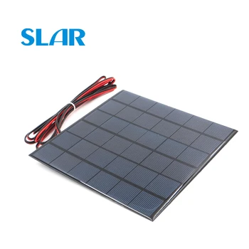 

9V 4.5Watt with 200cm extend cable Solar Panel Polycrystalline Silicon DIY Battery Charger Module Mini Solar Cell wire toy