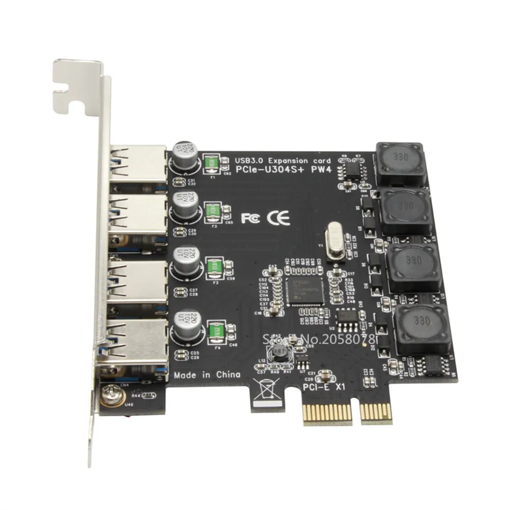 4 порта PCI E на USB 3 0 5 Гбит/с|pci-e to usb|pci-e usb 3.0usb pci-e |