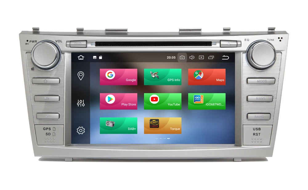 8''IPS Car Android 9.0 DVD GPS Player for TOYOTA CAMRY 2007-2011 Raido Vehicle Multimedia Navigation BT Octa Core Wifi/4G MAP SD