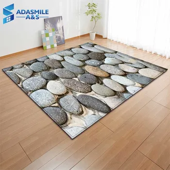 

Nordic 3D Cobblestone Living Room Carpet Bedroom Flannel Area Rugs Children Room Decor Floor Mat Rugs Kid Crawling Play Carpets