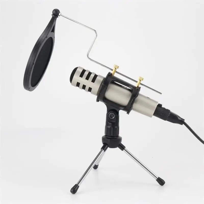 

Condenser microphone mobile phone computer voice webcast microphone with bracket recording broadcast mic Condenser Microphone