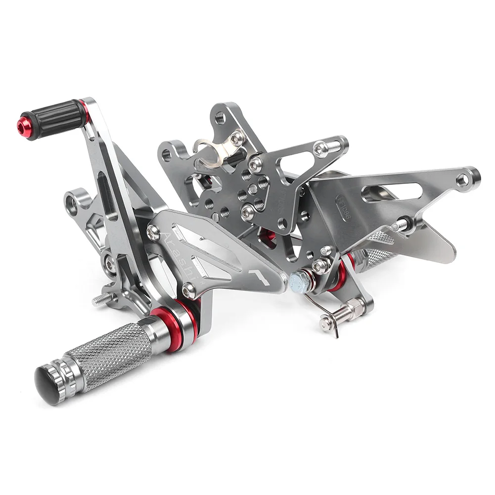 CNC алюминиевый мотоцикл задний тормозной набор подножки Rearset для Honda CBR600RR 2009 2010 2011 2012 2013-серый