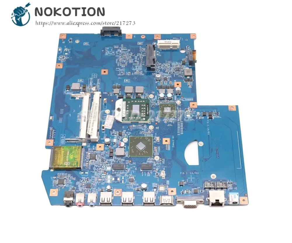 NOKOTION لشركة أيسر أسباير 7540 7540 جرام اللوحة المحمول JV71-TR 48.4FP02.011 MBPJC01001 DDR2 HD4500 شحن وحدة المعالجة المركزية