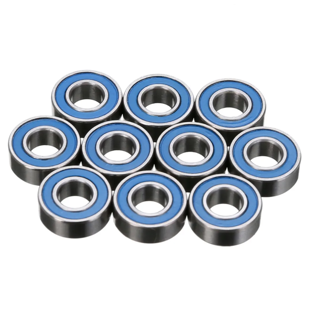 10PCS MR105-2RS Blue Rubber Sealed Ball Bearing Miniature Bearing 5 x 10 x 4mm