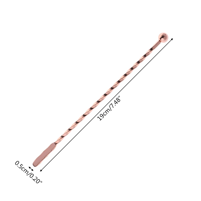 Нержавеющая сталь Muddler с резьбой Swizzle Stick кофе Коктейль перемешивание Бар