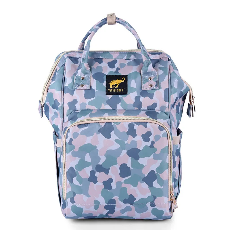 Hotsell Diaper Bag Mummy Camouflage Upgrade Version Nappy Bags USB Charging Travel Backpack Casual Maternal and Child Package Multifunction Handbag09