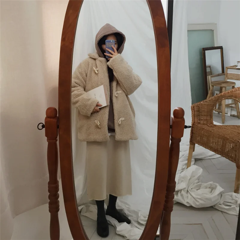 Свободные большие размеры Chaqueta Veste Femme Chamarras De Mujer женские зимние куртки пальто-пальто роговые пуговицы парка с капюшоном