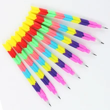10 шт. цветной штабелер сменный 8 цветов секционный строительный блок незатачивающийся карандаш Многофункциональный Карандаш офисные школьные принадлежности