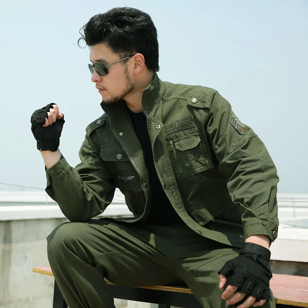 Mens Hunting Clothes Camouflage Outfit Clothing Suit Cotton Army Fans Overalls Military Combat Uniform Tactical Jacket + Pants Mens Hunting Clothes Camouflage Outfit Clothing Suit Cotton Army Fans Overalls Military Combat Uniform Tactical Jacket + Pants