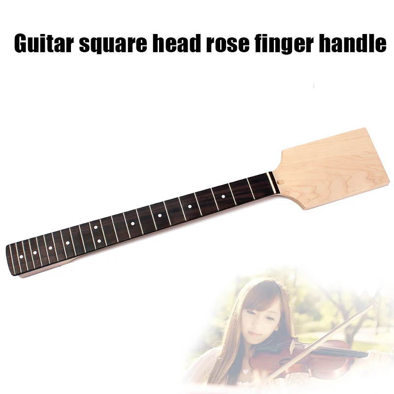 

HOT Guitar Neck Wooden Paddle Headstock 22 Fret Musical Instrument Replacement Accessories HV99
