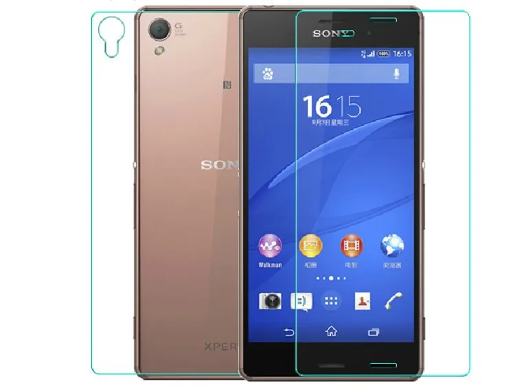 Переднее и заднее закаленное стекло для sony Xperia Z Z1 Z2 Z3 Z4 Z5 M4 M5 Compact Mini Plus Защитная пленка для экрана