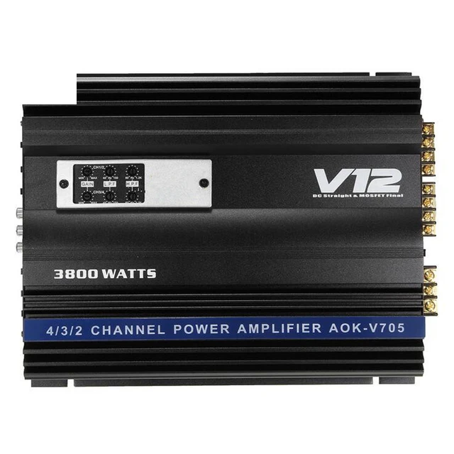 Buy 300 350 Watts 4 Channel Car Amplifier V12 Audio