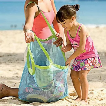 

New 1 PCS Outdoor Ball Kid Toys Mesh Tote Carrying Pouch Summer Beach Mesh Bag Pack Beach Baby Bag Collection