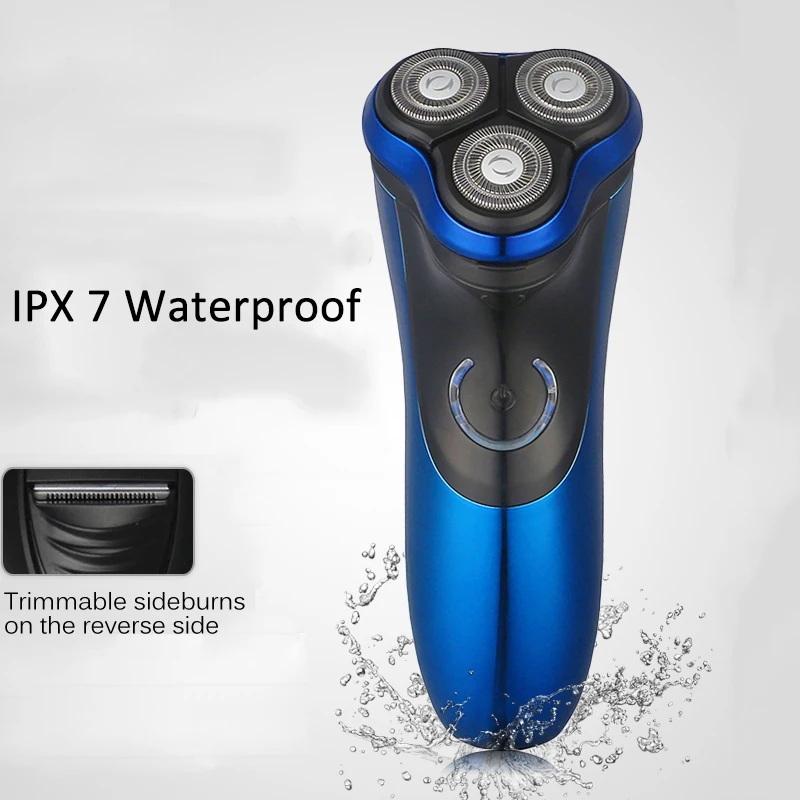 

Men's Electric Shavers Washable 3D Triple Floating Blade Heads Trimmer Shaving Machine Waterproof Shaving Razors Face Care