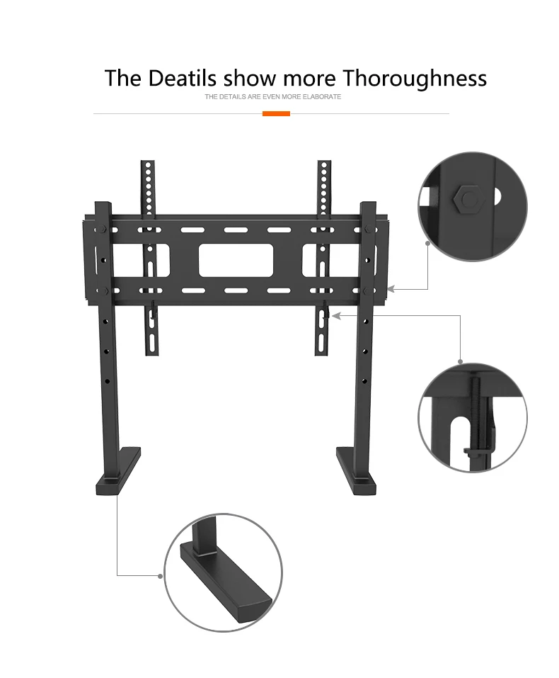 Настольный ТВ монитор стойка ТВ напольное крепление с 3 комплектами регулировка высоты подходит для 32-6" светодиодный ЖК-дисплей и плазменный телевизор MAX VESA 600x400 мм