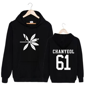 

2019 Kpop Korean Fashion Sleeve Casual Long-sleeved Hooded Sweatshirt College Wind Unisex Loose Round Neck Autumn And Winter