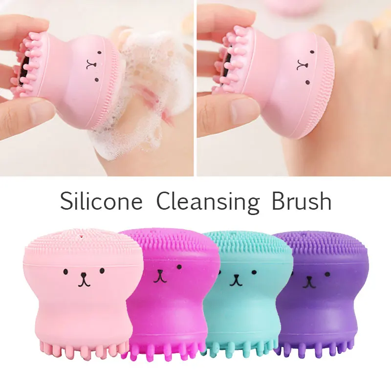 

2019 Drop Shpping Sponge 4 Colors Face Cleaning Brush Fashion Major Face Cleaner Massage Beauty Skin for Clean
