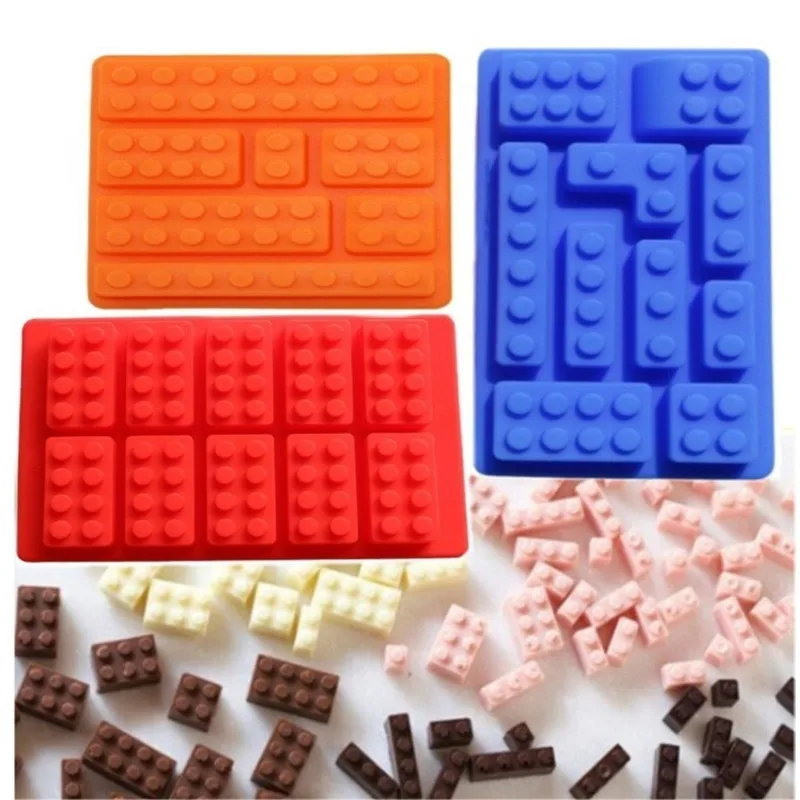 

Cake Tools Holes Lego Mini Figure Robot Ice Cube Tray Mold Chocolate Cake Jelly Jello Silicone Mold Fondant Moulds Tool For Bake