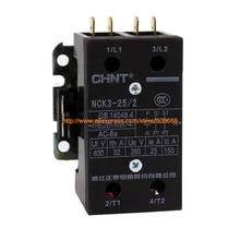 Оригинальные Chint AC220V кондиционер контактор переменного тока NCK3-25/2 25A NCK3-32/2 32A 220V