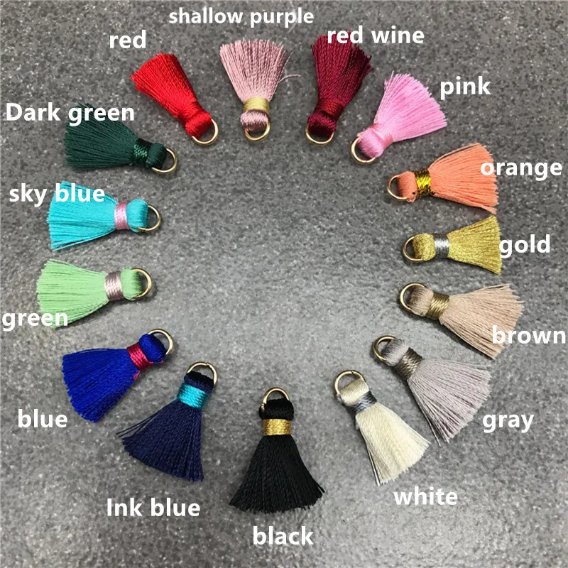 

High quality tassel multi-color DIY handmade material accessories Bohemian style high 2cm tassels Jewelry Making