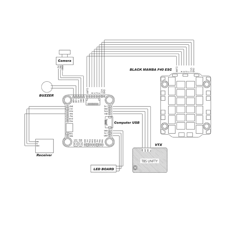 Mamba f405 mk2 схема