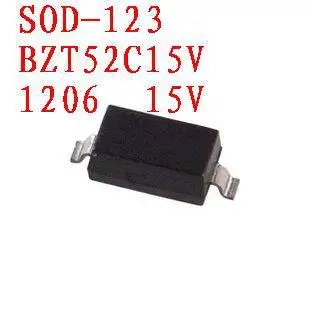 

Free shipping Zener diode BZT52C15V SOD-123 100PCS