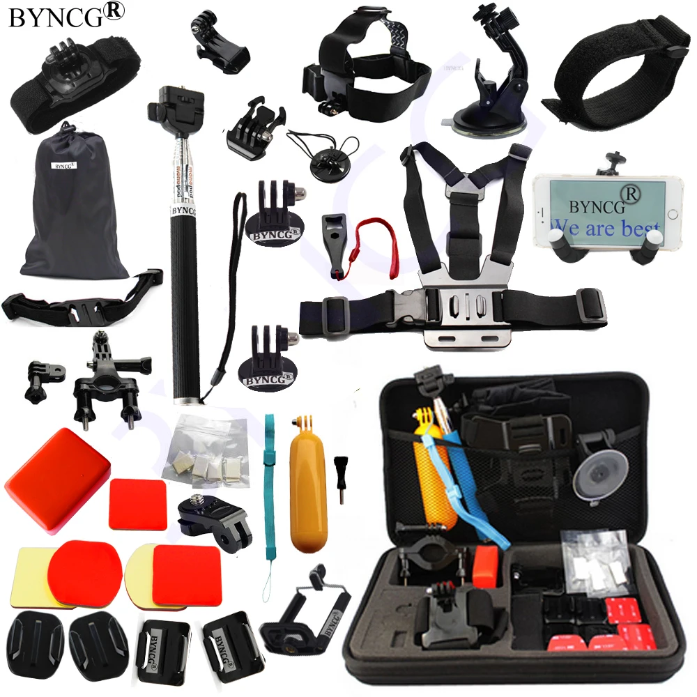 

BYNCG for Gopro Accessories mount go pro accessories set gopro hero 5 hero 4 3 kit Xiaomi yi Camera sjcam sj4000 accessories