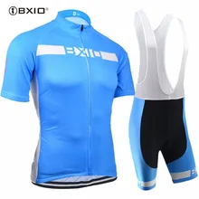 Bxio Велоспорт комплект синий Bicicleta горный велосипед ткань летом Рубашка с короткими рукавами платье велосипед Топ скорость Майо Ciclismo bx-0209b099