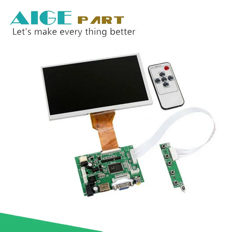 

9 Inches Raspberry Pi LCD Display Screen TFT Monitor AT090TN12 with HDMI VGA Input Driver Board Controller