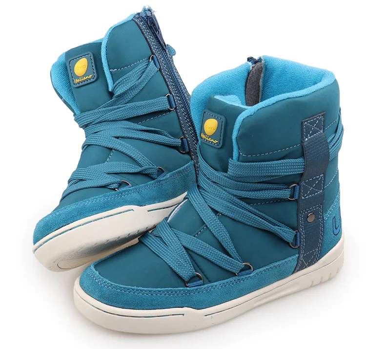 Бренд UOVO, детская зимняя обувь, модная детская повседневная спортивная обувь для мальчиков и девочек, высокие детские кроссовки, размер 28#-39
