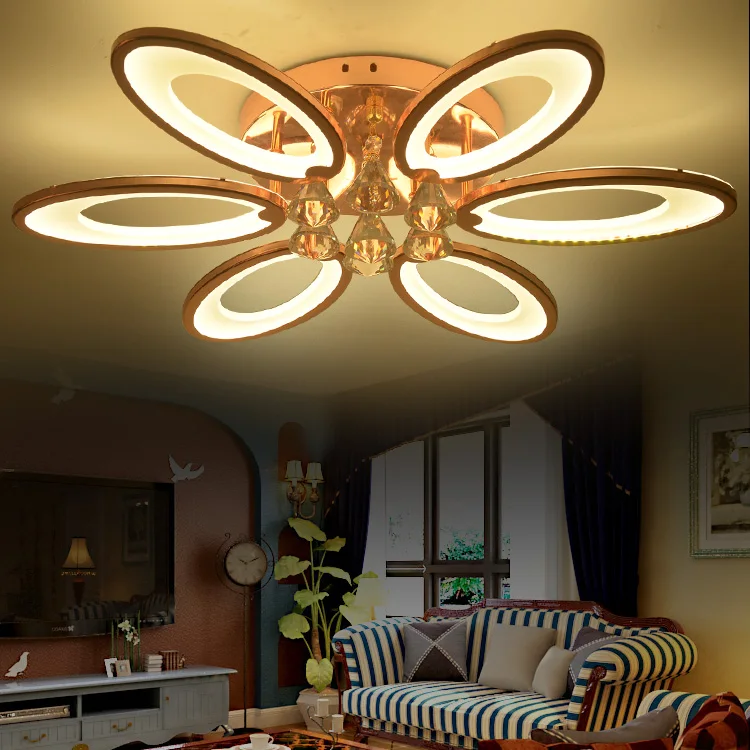 

LED Nordic Acrylic Alloy Crystal LED Lamp.LED Light.Ceiling Lights.LED Ceiling Light.Ceiling Lamp For Bedroom Dinning Room