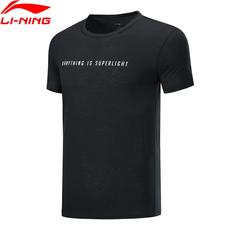 

Li-Ning Men Running T-Shirt S/S Top ATDRY AT BACTERIA 85% Polyester 15% Wool Regular Fit LiNing Sports Tee ATSP123 CAMJ19
