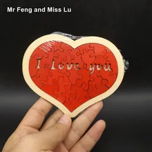 Деревянная головоломка сердце головоломка для развития интеллекта игра игрушка