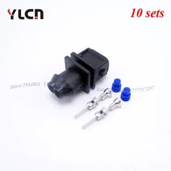 

Free shipping 10 sets Automotive Electoric Wire Connector 2 Pin Waterproof Nozzle Plug Female