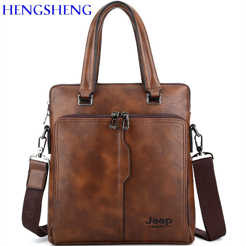 

European leather men briefcase of waterproof briefcase men crossbody bag with pu leather jeep briefcase for wholesale laptop bag