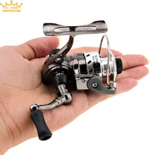 Mini Fishing Reel Palm Size Metal Coil Poket Small Spinning Reel for Ice Fish Pen Fishing Rod