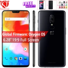 Oneplus 6 мобильный телефон 6,28 ''6 ГБ Оперативная память 64 Гб Встроенная память Snapdragon 845 Android 8,1 двойной задний Camrea 20+ 16 Мп NFC глобальная прошивка