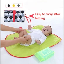 Детские Портативные складные пеленки водонепроницаемый коврик для переодевания малыша лист детский подгузник памперс коврик водонепроницаемый коврик уход продукт