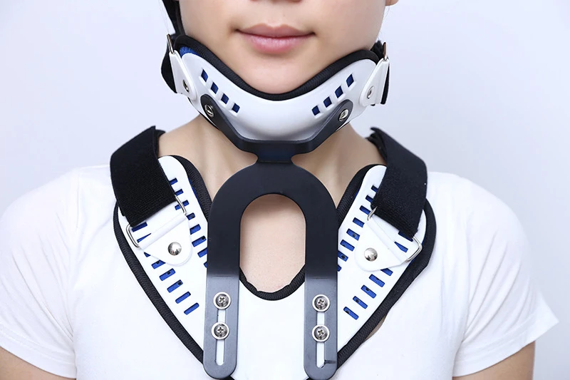  Medical Neck Support Orthosis Adjustable Cervical Collar Device Fixed Traction Braces Vertebra Reha