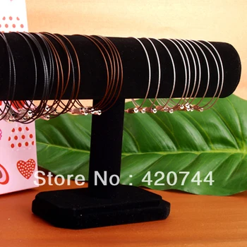 

2PCS Bracelet Bangle Velvet T-Bar Display Stand Holder Rack CHIC