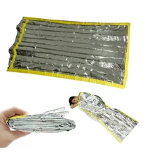 FLYLITTE инструмент для выживания на открытом воздухе светоотражающая пленка аварийный алюминиевый фольга спасательное водонепроницаемое теплозащитное покрытие инструменты для кемпинга