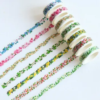 

1 Pcs Cute Flowers Floral Garland Decorative Washi Tape DIY Scrapbooking Masking Craft Tape School Office Supply Stationery