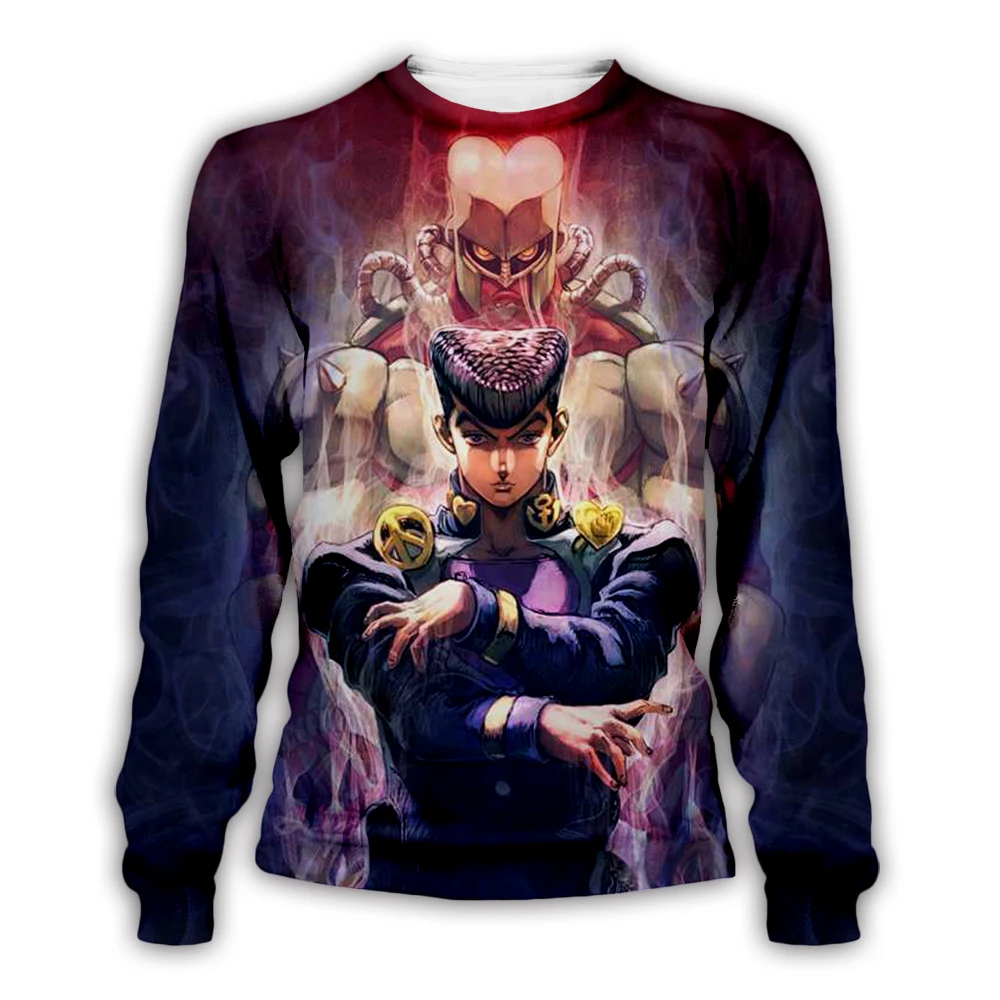 

New Anime JoJo Bizarre Adventure 3D Print Hoodies Sweatshirts Jojolion short sleeve shirts unisex casual Joggers harajuku Jacket
