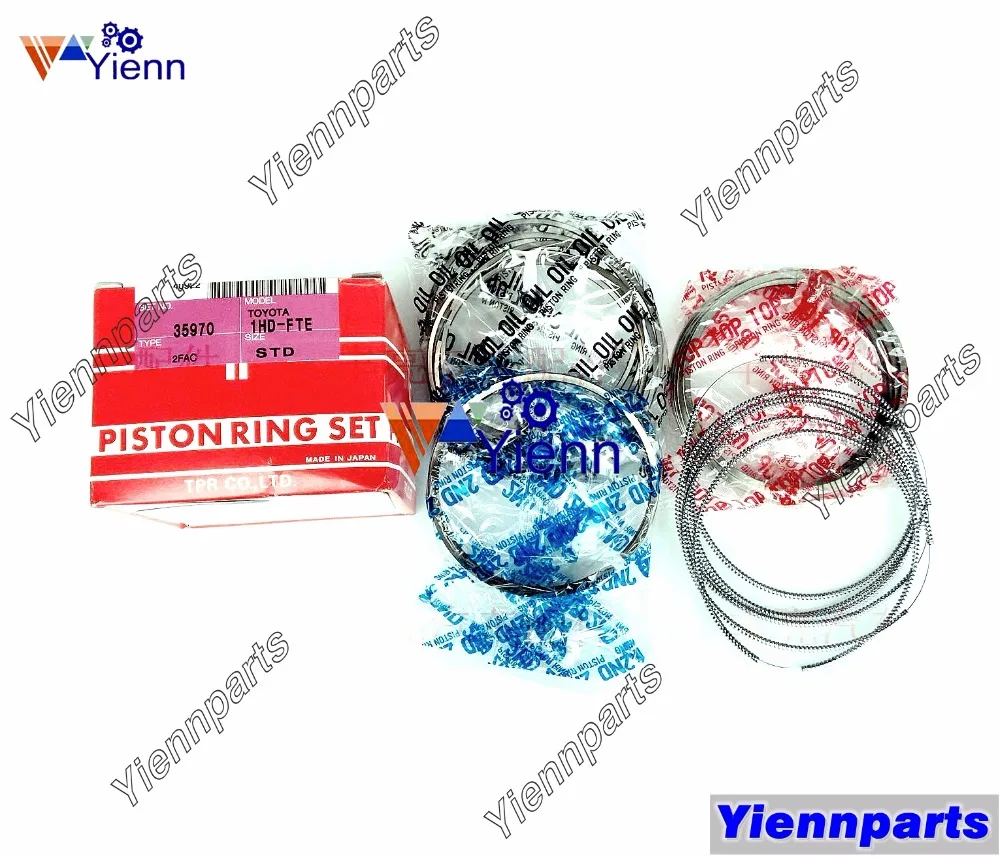Комплект поршневых колец для TOYOTA 1HD FTE 13011 18010 подходит LAND CRUISER 4500 LC80 детали