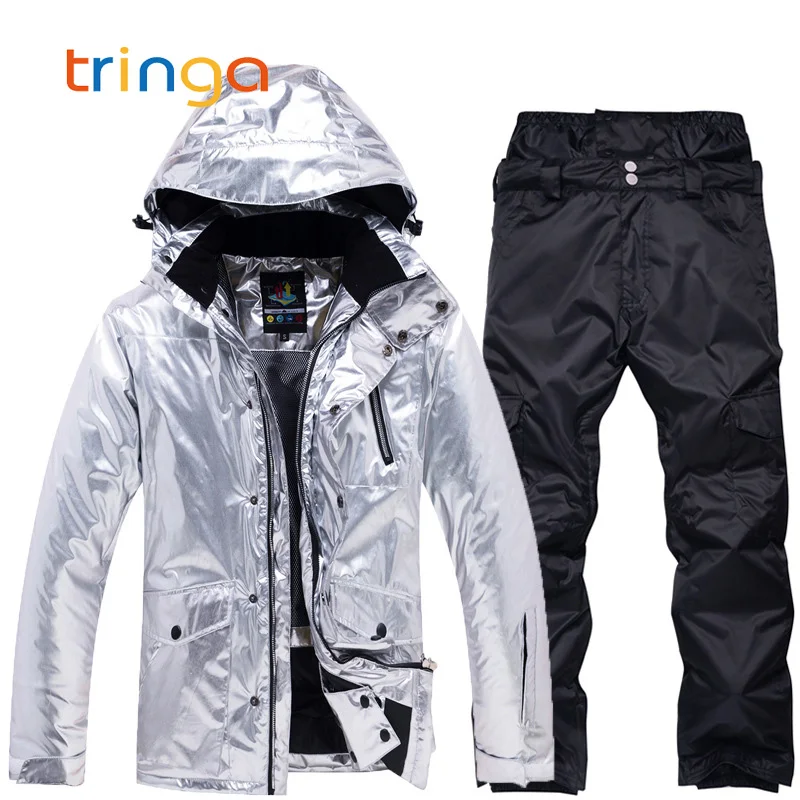 التزلج الدعاوى الرجال والنساء جديد يندبروف ماء الحرارية الثلوج السراويل مجموعات التزلج السترات و السراويل على الجليد الدعاوى الذكور