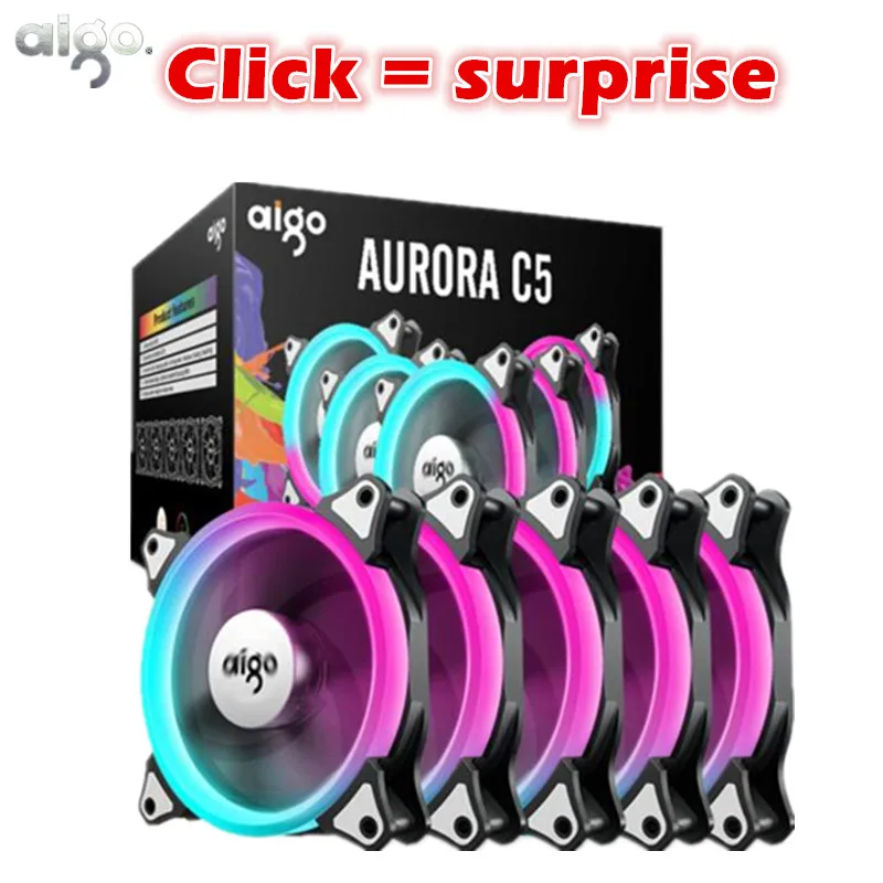 Aigo darkflash CPU Cooler AURA SYNC 3p-5V TDP 280W PWM 4pin LED RGB Fan Radiator Control Cooling for intel AM2/AM3/AM4/2011/LGA