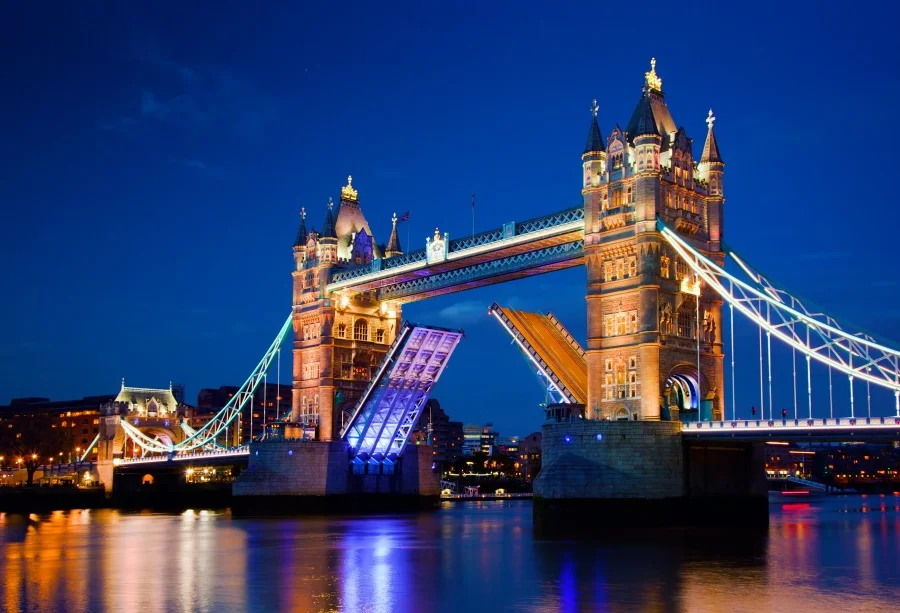 Фотофон Laeacco River London Bridge Dusk Scenic для фотостудии | Электроника