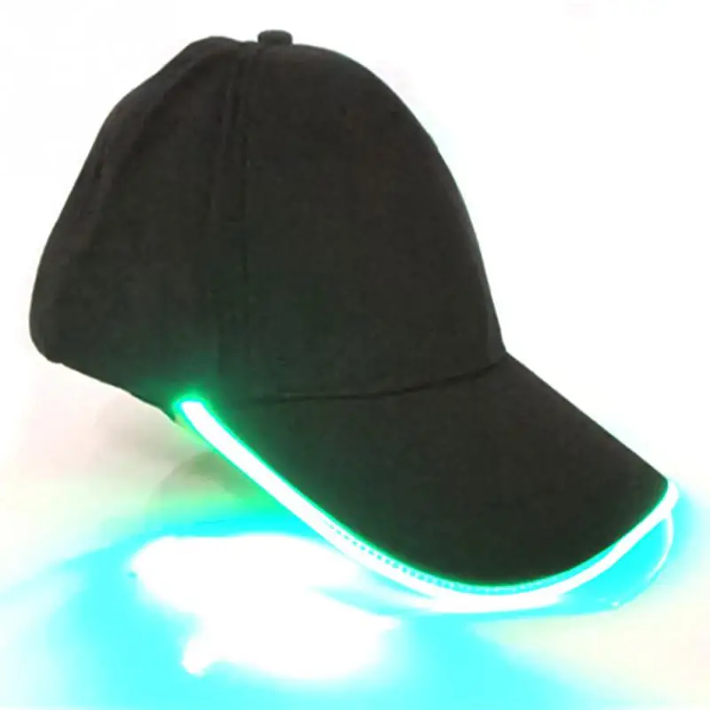 

Multifunctional LED Lighted Fishing Hat Hip-Hop Adjustable Fabric Hat Glowing Cap Outdoor Night Fishing Lighting Hat