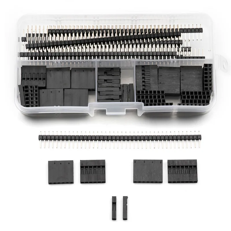 

345pcs Pin Female Housing Connectors Dupont Cable Jumper Wire Pin Header Socket Kit Plastic Shell Plug Wire Connector with Box