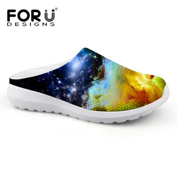 

FORUDESIGNS New Arrival Summer Women Garden Shoes Woman Beach Flat Sandals Famous Brand Clogs For Women Plus Size 35-45